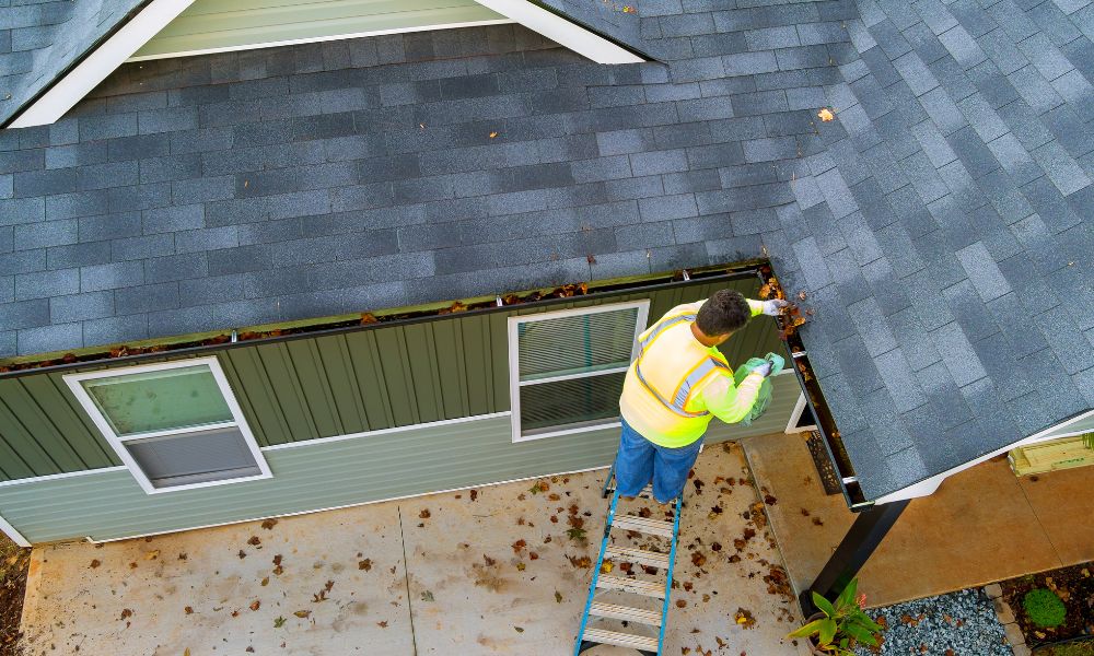 DIY gutter clean